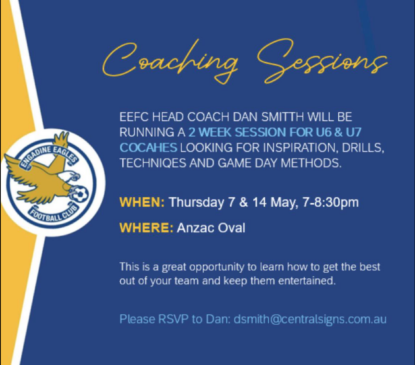 Coaching sessions: U6, U7